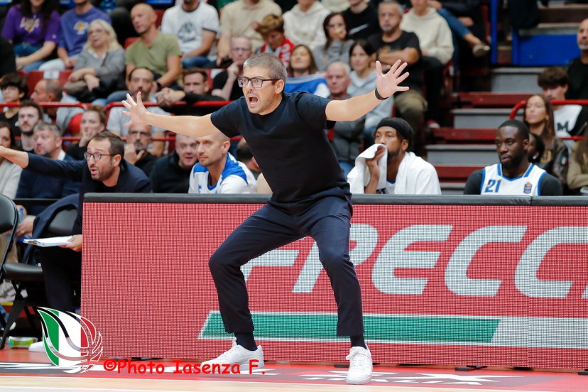 LBA Supercoppa 25 Finale LBA Playoff gara 4 Olimpia Milano - Germani Brescia Matteo Cotelli