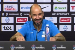 Spanoulis jokes with Toliopoulos: “Maybe I’ll give you more minutes”