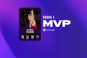 EuroLeague, Sasha Vezenkov MVP of the round 3