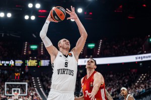 Virtus Bologna’s Alen Smailagic returns to the court against ASVEL