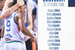 Mini raduno a Roma dal 20 al 22 ottobre. I convocati del CT Banchi. Scrimmage con Rieti il 22