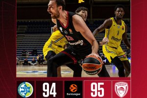 Il Maccabi segna un punto in 4′, l’Olympiacos rimonta e passa con Vezenkov