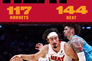 Miami spettacolare: battuti gli Hornets con 28 punti di Jaime Jaquez Jr.