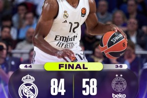 EuroLeague Round 8 | Real Madrid a valanga sul Fenerbahce: partita chiusa in due quarti