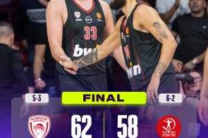 EuroLeague Round 8 | L’Hapoel Tel Aviv crolla nella ripresa, vince l’Olympiacos