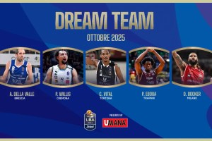 Ecco il il Dream Team UMANA del mese di ottobre della Serie A Unipol 2025/26