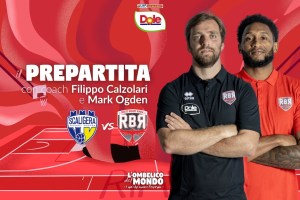 Tezenis Verona-Dole Rimini, pre partita con Filippo Calzolari e Mark Ogden