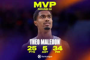 EuroLeague, Theo Maledon MVP of the round 12