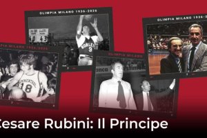 Olimpia Milano, l’omaggio a Cesare Rubini nel giorno del suo compleanno
