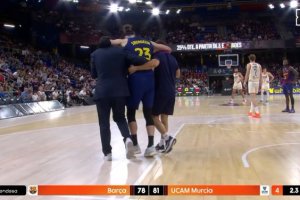 Barcellona, infortunio alla caviglia per Toko Shengelia