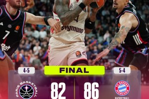 EuroLeague Round 9 | Il Bayern Monaco resiste alla rimonta del Paris Basketball