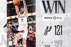 Wembanyama domina a Chicago: 38 punti e tripla doppia sfiorata nel 121-117 Spurs