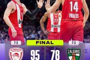 Dorsey guida l’Olympiacos ad un netto successo sullo Zalgiris