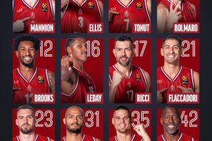 Olimpia Milano, la lista dei giocatori per la partita contro l’Hapoel Tel Aviv