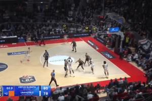 Virtus Bologna-Pallacanestro Reggiana | Fallo di Pajola su Caupain? Priftis: C’erano tre liberi