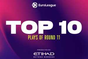EuroLeague Round 11 Top 10 Plays: c’è Jallow sul podio