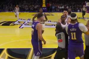 Finale teso nel derby tra Lakers e Clippers: Dunn espulso, Hayes “protegge” Doncic