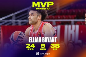 EuroLeague Regular Season – Round 10 MVP: Elijah Bryant, Hapoel IBI Tel Aviv