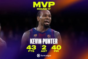 EuroLeague, Kevin Punter nominated MVP of the round 17