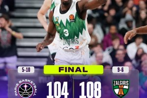 EuroLeague Round 15 | Lo Zalgiris Kaunas non trema nel finale: vittoria contro il Paris Basketball