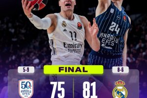 Il Real Madrid passa in volata in casa dell’Anadolu Efes
