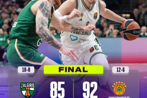 EuroLeague Round 18 | Il Panathinaikos vince in rimonta: lo Zalgiris Kaunas cade in casa
