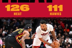 Miami batte Atlanta: Powell 25, Larsson record (21), Hawks al quinto ko di fila