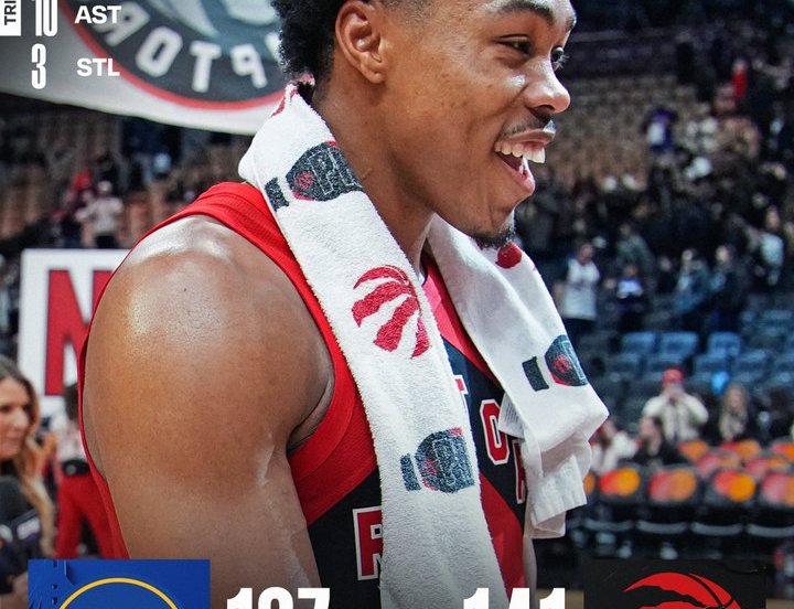 Toronto Raptors Golden State Warriors Barnes triple double