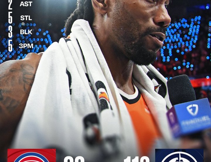 LA Clippers Detroit Pistons Kawhi Leonard 55 punti