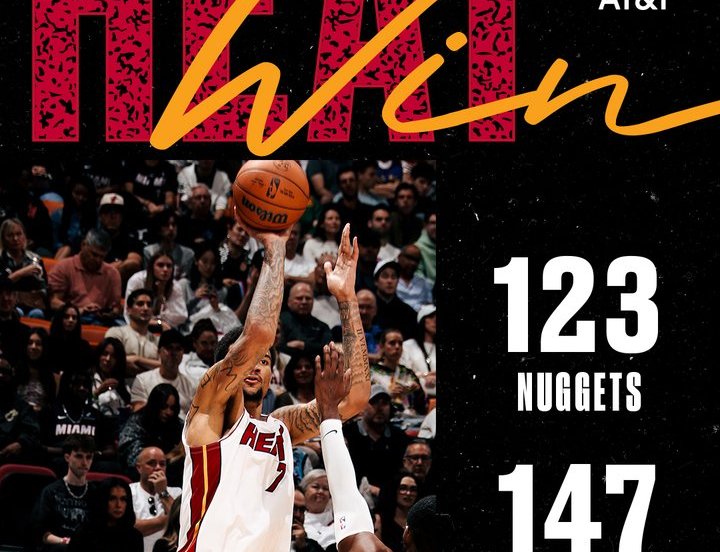 Miami Heat Denver Nuggets Jokic infortunio 147-123