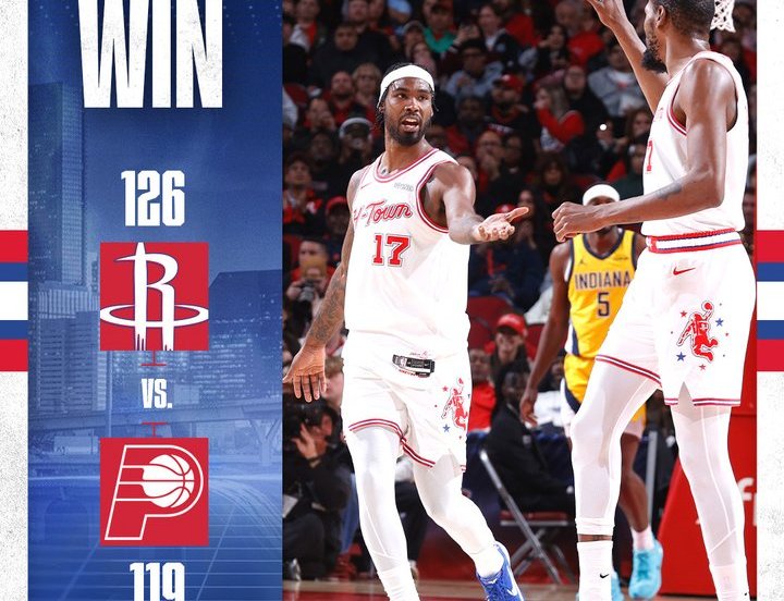 Houston Rockets Indiana Pacers Durant 30 126-119