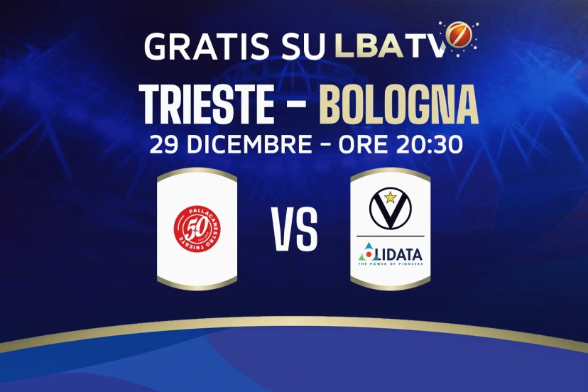 Pallacanestro Trieste - Virtus Bologna gratis LBATV