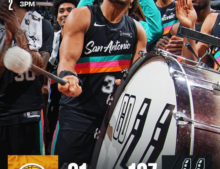 Spurs Lakers 107-91 Dončić 38