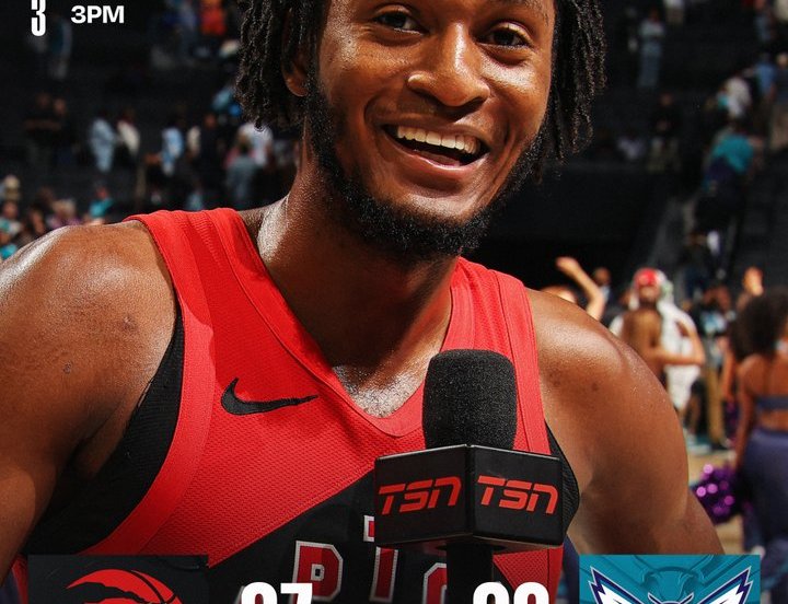 Quickley Raptors Hornets 97-96