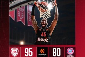 Olympiacos rimette la freccia: Bayern piegato 95-80, Vezenkov in formato sentenza