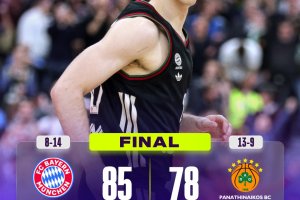 EuroLeague Round 22 | Il Panathinaikos crolla sul più bello: vince il Bayern Monaco