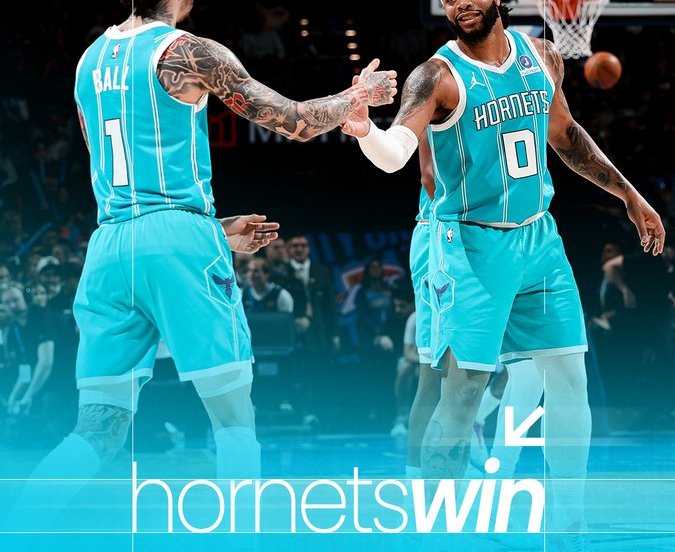 Oklahoma City Thunder Charlotte Hornets 124-97 Miller 28 Gilgeous-Alexander 21