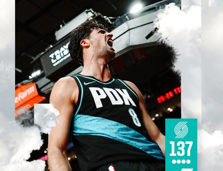 Portland Trail Blazers Utah Jazz 137-117 Avdija 33 Sharpe 29