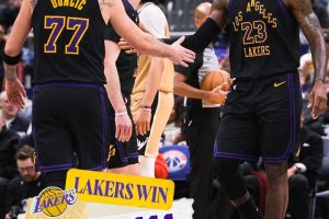 Show Lakers a Washington: Doncic in tripla doppia già all’intervallo