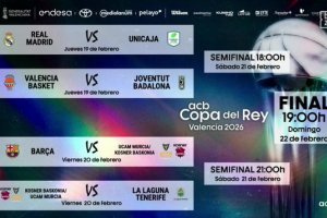 Copa del Rey Valencia 2026, draw completed. Possible championship game between Real and Barça
