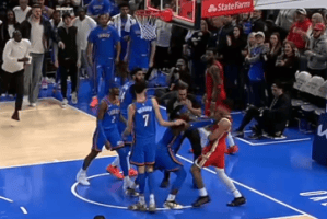 Drama in OKC: Thunder Roll as Tempers Flare at the Buzzer