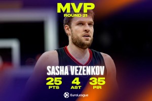 Euroleague Round 21 MVP: Sasha Vezenkov