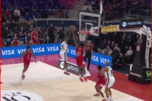 Saben Lee’s poster dunk over Josh Nebo at No.1 in Euroleague Top 10 Plays of Round 21