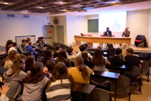 I giocatori dell’Aquila Trento tra i banchi di scuola per gli School Days