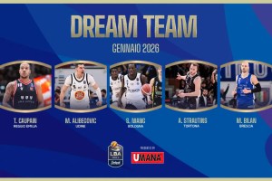 Dream Team UMANA del mese di gennaio della Serie A Unipol 2025/26