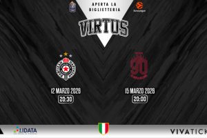 Virtus Bologna, aperta la biglietteria per le sfide con Partizan Belgrado e Olimpia Milano
