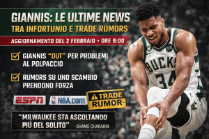 Giannis, tra stop al polpaccio e deadline: cosa filtra stamattina
