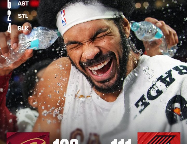 Cavaliers Trail Blazers 130-111 Allen 40