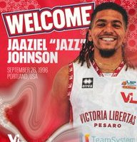 VL Pesaro, ufficiale Jaaziel ‘Jazz’ Johnson