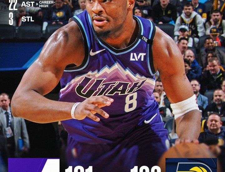 Isaiah Collier 22 assist Jazz Pacers